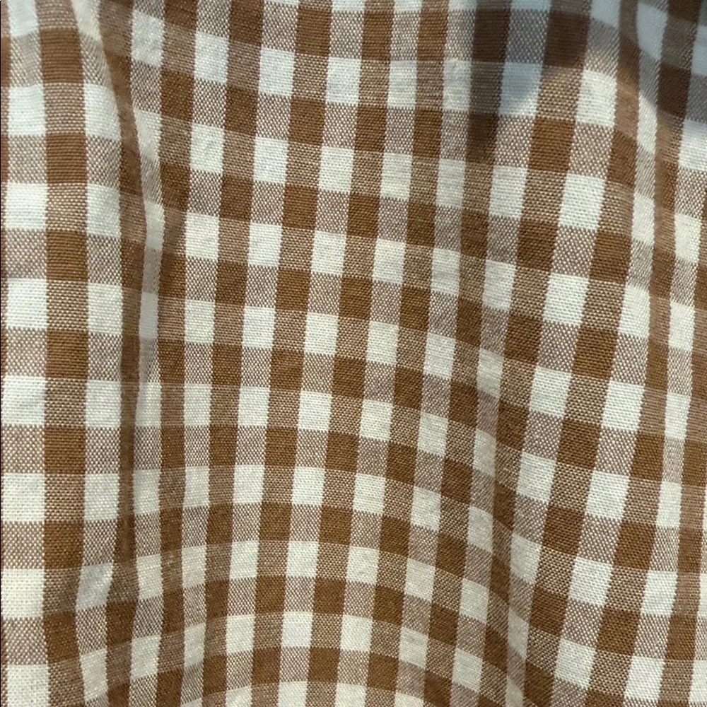 The North Face Brown Gingham Lightweight Shirt Jacket